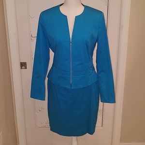 Beautiful blue two-piece suit